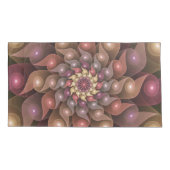 Surreal Shiny Flower Moderne Abstract Fractal Art Kussensloop (Achterkant)