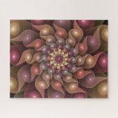 Surreal Shiny Flower Moderne Abstract Fractal Art Legpuzzel (Horizontaal)
