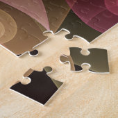 Surreal Shiny Flower Moderne Abstract Fractal Art Legpuzzel (Zijkant)