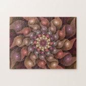 Surreal Shiny Flower Moderne Abstract Fractal Art Legpuzzel (Horizontaal)