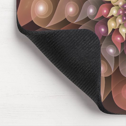 Surreal Shiny Flower Moderne Abstract Fractal Art Muismat (Hoek)