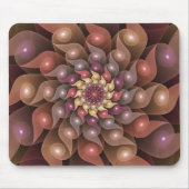 Surreal Shiny Flower Moderne Abstract Fractal Art Muismat (Voorkant)