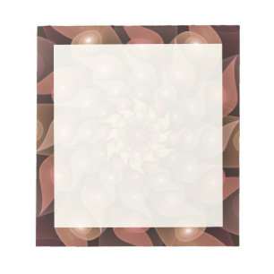Surreal Shiny Flower Moderne Abstract Fractal Art Notitieblok