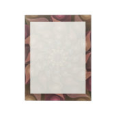 Surreal Shiny Flower Moderne Abstract Fractal Art Notitieblok (Linkerzijde)