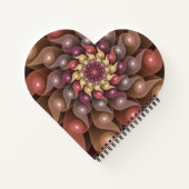 Surreal Shiny Flower Moderne Abstract Fractal Art Notitieboek (Achterkant)