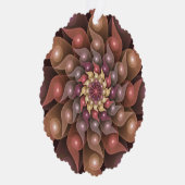 Surreal Shiny Flower Moderne Abstract Fractal Art Ornament Kaart (Rechts)