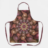 Surreal Shiny Flower Moderne Abstract Fractal Art Schort (Voorkant)