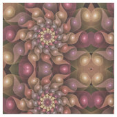 Surreal Shiny Flower Moderne Abstract Fractal Art Stof (Close Up)