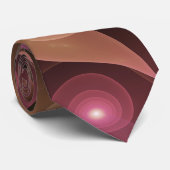 Surreal Shiny Flower Moderne Abstract Fractal Art Stropdas (Opgerold)