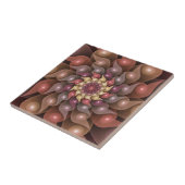 Surreal Shiny Flower Moderne Abstract Fractal Art Tegeltje (Zijkant)