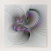 Surreal Shy Beauty Modern Abstracte fractal Art Legpuzzel (Horizontaal)
