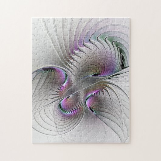 Surreal Shy Beauty Modern Abstracte fractal Art Legpuzzel (Verticaal)