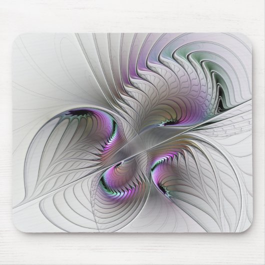 Surreal Shy Beauty Modern Abstracte fractal Art Muismat (Voorkant)