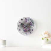 Surreal Shy Beauty Modern Abstracte fractal Art Ronde Klok (Huis)