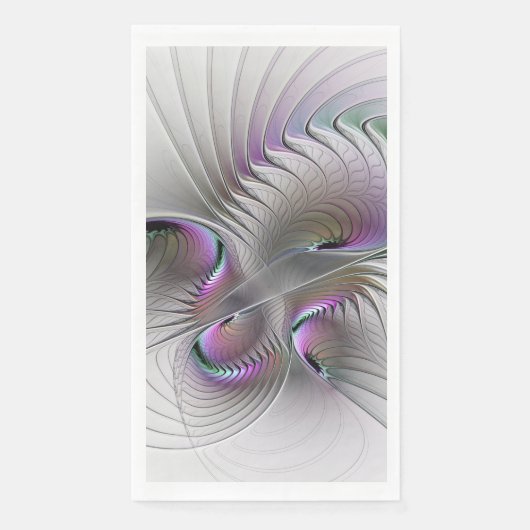 Surreal Shy Beauty Modern Abstracte fractal Art Servet (Voorkant)