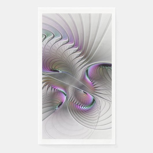 Surreal Shy Beauty Modern Abstracte fractal Art Servet (Voorkant)