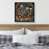 Surreal Skeletons III Canvas Afdruk (Insitu (Slaapkamer))