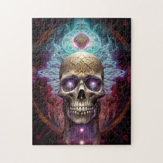 Surreal Skull Colorful Visionary Art Legpuzzel (Verticaal)