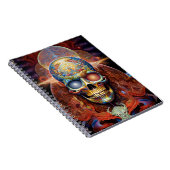 Surreal Skull Colorful Visionary Art Notitieboek (Rechterzijde)