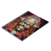 Surreal Skull Colorful Visionary Art Notitieboek (Linkerzijde)