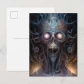 Surreal Skull Gothic Horror Art Briefkaart (Voorkant / Achterkant)