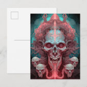 Surreal Skull Gothic Horror Art Briefkaart (Voorkant / Achterkant)