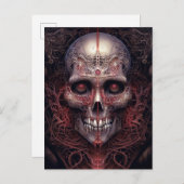 Surreal Skull Gothic Horror Art Briefkaart (Voorkant / Achterkant)