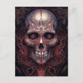 Surreal Skull Gothic Horror Art Briefkaart (Voorkant)