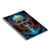 Surreal Skull Gothic Horror Art Notitieboek (Rechterzijde)