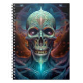 Surreal Skull Gothic Horror Art Notitieboek (Voorkant)