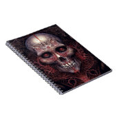 Surreal Skull Gothic Horror Art Notitieboek (Rechterzijde)