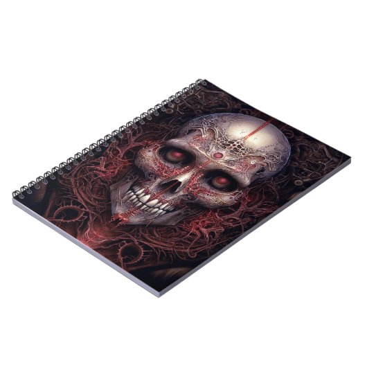 Surreal Skull Gothic Horror Art Notitieboek (Linkerzijde)