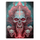 Surreal Skull Gothic Horror Art Notitieboek (Voorkant)