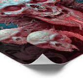 Surreal Skull Gothic Horror Art Poster (Hoek)