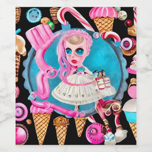 Surreal Snoep Alice Wijn Etiket (Enkel label)