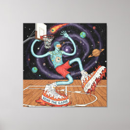 Surreal Space Dunk Stretched Canvas
