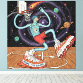 Surreal Space Dunk Stretched Canvas (Insitu (Houten vloer))