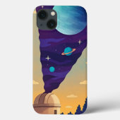  Surreal Space Observatory Phone Case – Cosmic Fan (Achterkant)