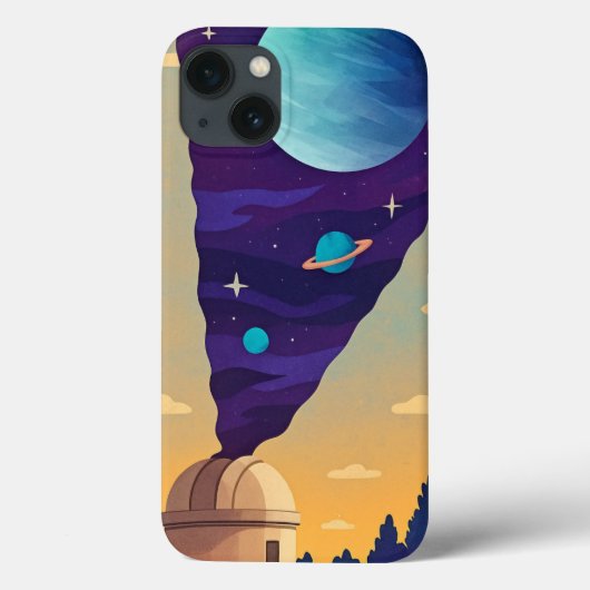 Surreal Space Observatory Phone Case – Cosmic Fan (Achterkant)