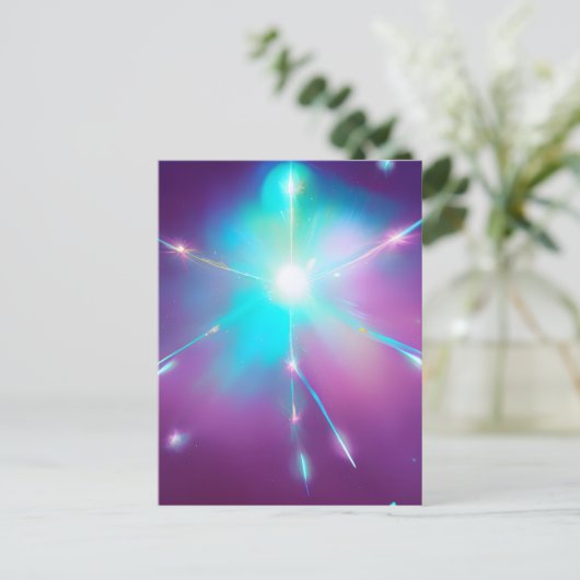 Surreal Space Star Briefkaart (Staand voorkant)