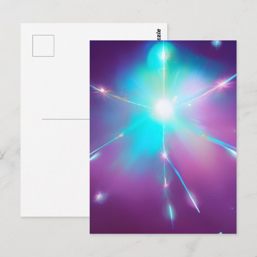 Surreal Space Star Briefkaart (Voorkant / Achterkant)