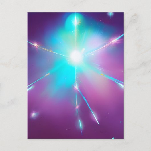 Surreal Space Star Briefkaart (Voorkant)