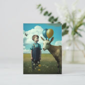 Surreal Spring scene Briefkaart (Staand voorkant)