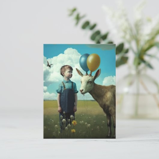 Surreal Spring scene Briefkaart (Staand voorkant)