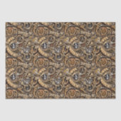 Surreal Steampunk Gears Patroon Tissuepapier (Voorkant)