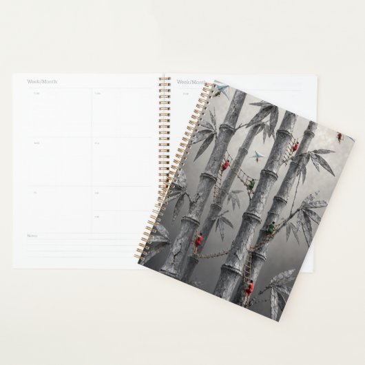 Surreal Stone Bamboo Adventure Hardcover Notebook Planner (Display)