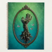 Surreal Stone Hand Daisies Notebook Planner (Voorkant)