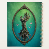 Surreal Stone Hand Daisies Notebook Planner (Achterkant)