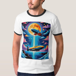Surreal Submarine Moonlift T Shirt Design