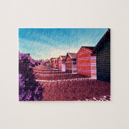 Surreal Sunset Beach Landschap Legpuzzel (Horizontaal)